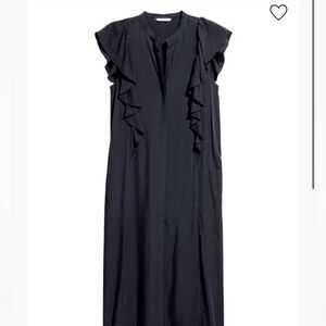 H & M Ankle-length button up dress in a patterned jacquard Size 2